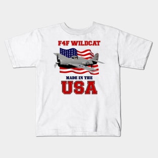 F4F Wildcat Made in the USA Kids T-Shirt